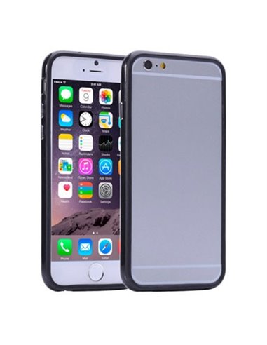 CUSTODIA GEL TPU SILICONE BUMPER per APPLE IPHONE 6 PLUS, IPHONE 6S PLUS 5.5' POLLICI COLORE NERO