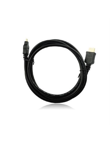 CAVO HDMI MASCHIO / MICRO HDMI MASCHIO LUNGHEZZA 1.8 MT CON ETHERNET COLORE NERO AL-OEM-38 ART