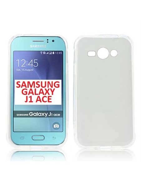 CUSTODIA GEL TPU SILICONE ULTRA SLIM 0,3mm TRASPARENTE per SAMSUNG SM-J110 GALAXY J1 ACE, SM-J111 GALAXY J1 ACE NEO