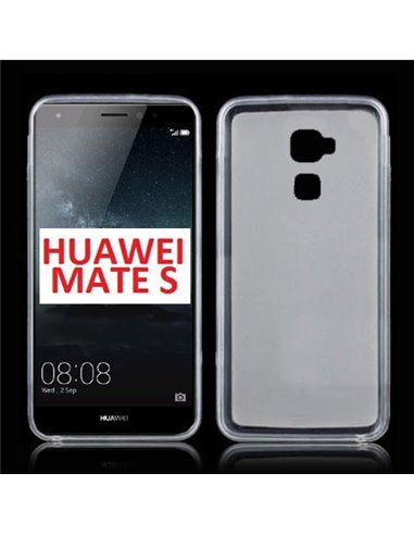 CUSTODIA GEL TPU SILICONE per HUAWEI MATE S COLORE BIANCO TRASPARENTE