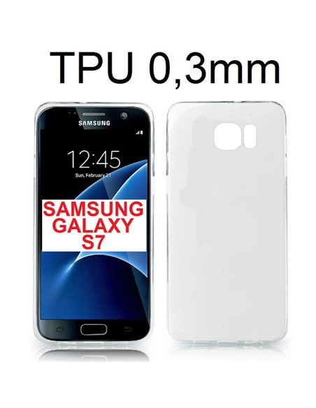 CUSTODIA GEL TPU SILICONE ULTRA SLIM TRASPARENTE 0,3mm per SAMSUNG SM-G930 GALAXY S7