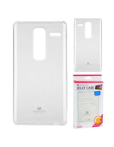 CUSTODIA GEL TPU SILICONE TRASPARENTE per LG ZERO, H650E ALTA QUALITA' MERCURY BLISTER