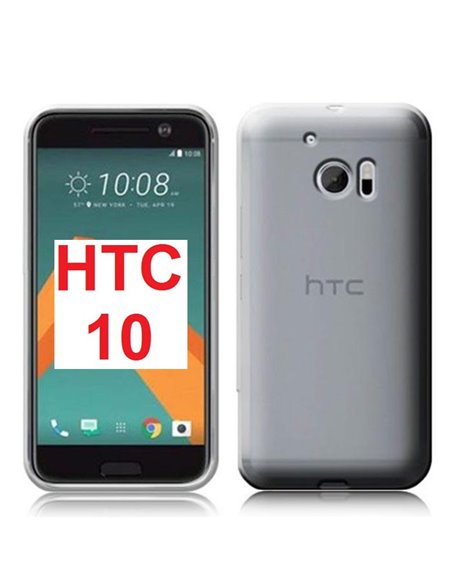 CUSTODIA per HTC 10, M10 IN GEL TPU SILICONE TRASPARENTE