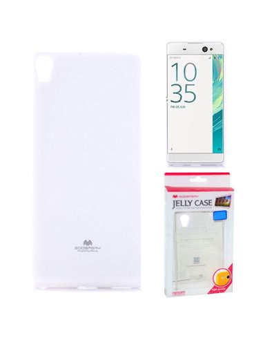 CUSTODIA GEL TPU SILICONE TRASPARENTE per SONY XPERIA XA, XPERIA XA DUAL ALTA QUALITA' MERCURY BLISTER