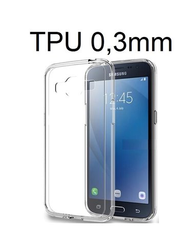 CUSTODIA GEL TPU SILICONE ULTRA SLIM 0,3mm TRASPARENTE per SAMSUNG SM-J210 GALAXY J2 (2016)