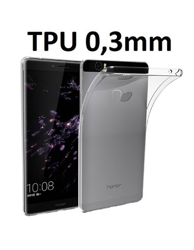 CUSTODIA GEL TPU SILICONE ULTRA SLIM 0,3mm TRASPARENTE per HUAWEI HONOR NOTE 8