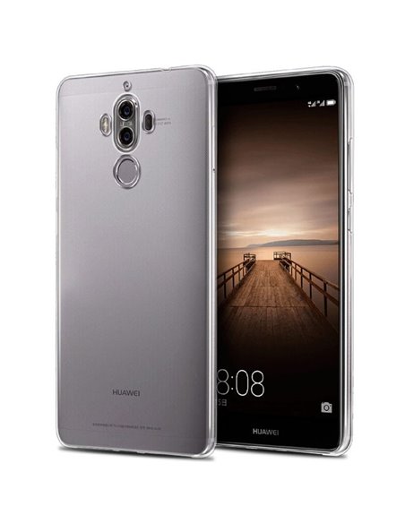 CUSTODIA per HUAWEI MATE 9 IN GEL TPU SILICONE TRASPARENTE