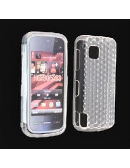 CUSTODIA GEL TPU SILICONE SEMI-RIGIDA per NOKIA 5230, 5233, 5228, 5230 Nuron COLORE BIANCO