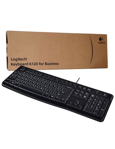 TASTIERA USB OEM KEYBOARD K120 BUSINESS COLORE NERO 920-002517/920-002492 LOGITECH BLISTER