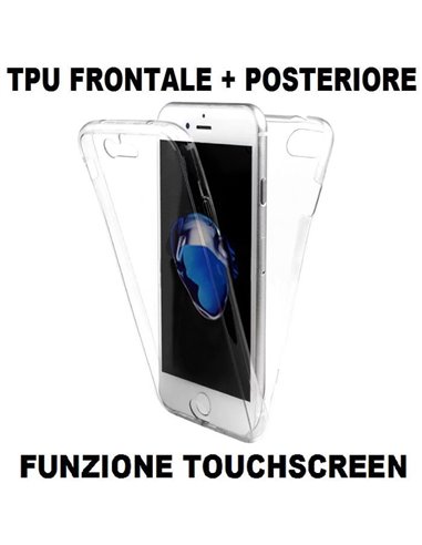 CUSTODIA per APPLE IPHONE 6 PLUS, IPHONE 6S PLUS 5.5' - IN GEL TPU SILICONE FRONTALE + POSTERIORE ULTRA SLIM 0,3mm TRASPARENTE