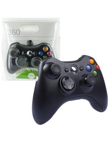 JOYSTICK PER MICROSOFT XBOX 360 CON FILO COLORE NERO