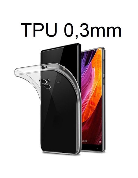 CUSTODIA per XIAOMI MI MIX - 6.4' POLLICI IN GEL TPU SILICONE ULTRA SLIM TRASPARENTE 0,3mm