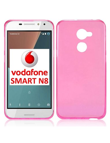 CUSTODIA per VODAFONE SMART N8 (VFD 610) IN GEL TPU SILICONE COLORE NERO TRASPARENTE