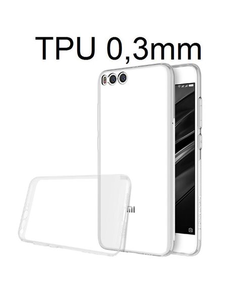 CUSTODIA per XIAOMI MI 6 IN GEL TPU SILICONE ULTRA SLIM 0,3mm TRASPARENTE