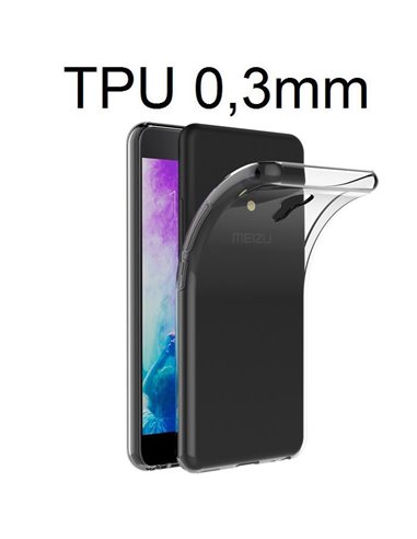 CUSTODIA per MEIZU M5 IN GEL TPU SILICONE ULTRA SLIM 0,3mm TRASPARENTE