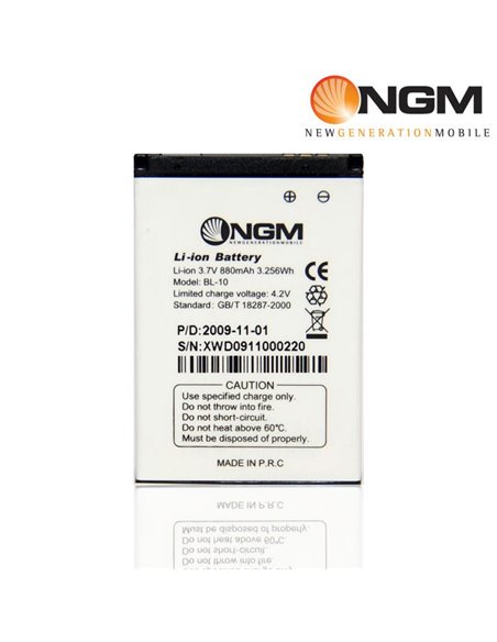 BATTERIA ORIGINALE NGM BL-10 per SUPREME 880 mAh LI-ION BULK