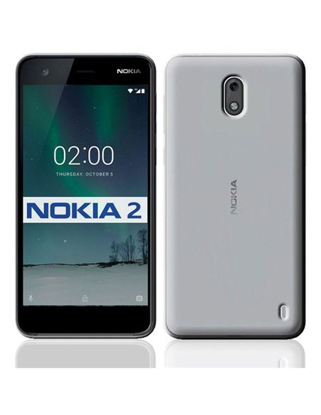 CUSTODIA per NOKIA 2 IN GEL TPU SILICONE TRASPARENTE