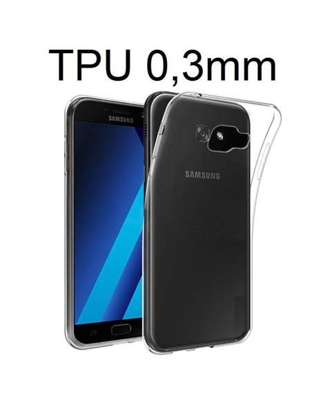 CUSTODIA per SAMSUNG SM-A720 GALAXY A7 2017 IN GEL TPU SILICONE ULTRA SLIM 0,3mm TRASPARENTE