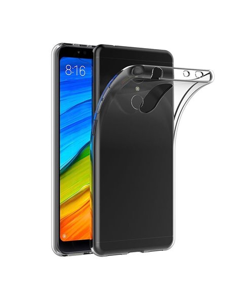 CUSTODIA per XIAOMI REDMI 5 (5.7') IN GEL TPU SILICONE TRASPARENTE