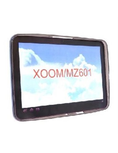 CUSTODIA GEL TPU SILICONE SEMI-RIGIDA per MOTOROLA XOOM MZ600, MZ604 COLORE NERO