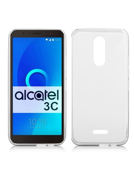 CUSTODIA per ALCATEL 3C (5026D) IN GEL TPU SILICONE TRASPARENTE