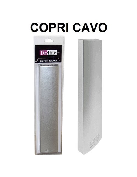 COPRI CAVO PER NASCONDERE CAVI ELETRICI, TRASFORMATORI E SPINE DI CORRENTE DIMENSIONI: 354 x 75 x 33 mm SILVER DG-LINE