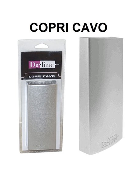 COPRI CAVO PER NASCONDERE CAVI ELETRICI, TRASFORMATORI E SPINE DI CORRENTE DIMENSIONI: 177 x 75 x 33 mm SILVER DG-LINE