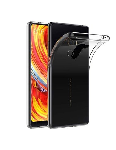 CUSTODIA per XIAOMI MI MIX 2 (5.99') IN GEL TPU SILICONE TRASPARENTE