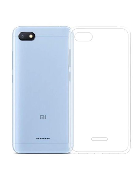 CUSTODIA per XIAOMI REDMI 6A IN GEL TPU SILICONE TRASPARENTE