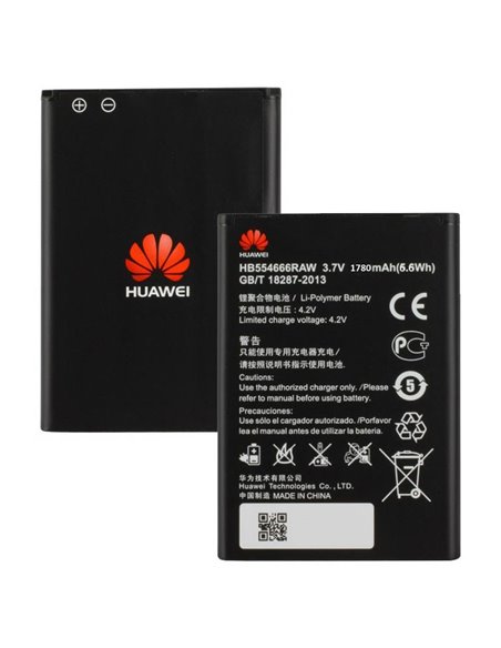 BATTERIA ORIGINALE per HUAWEI E5377S-32, EC5377, E5375, E5373, E5336, E5372, E5330 - 1780 mAh LI-ION HB554666RAW BULK