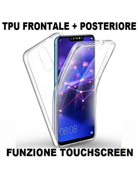 CUSTODIA per HUAWEI MATE 20 LITE IN GEL TPU SILICONE FRONTALE + POSTERIORE ULTRA SLIM 0,3mm TRASPARENTE