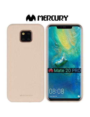 CUSTODIA per HUAWEI MATE 20 PRO IN GEL TPU SILICONE COLORE SABBIA ALTA QUALITA' MERCURY SOFT BLISTER