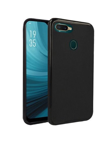 CUSTODIA per OPPO AX7, A7, A12 IN GEL TPU SILICONE COLORE NERO