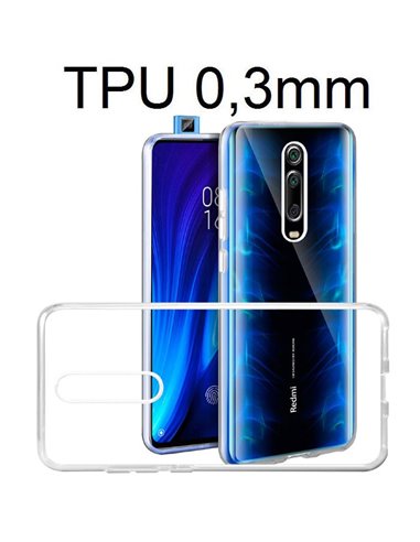 CUSTODIA per XIAOMI MI 9T, MI 9T PRO, REDMI K20, K20 PRO IN GEL TPU SILICONE ULTRA SLIM 0,3mm TRASPARENTE