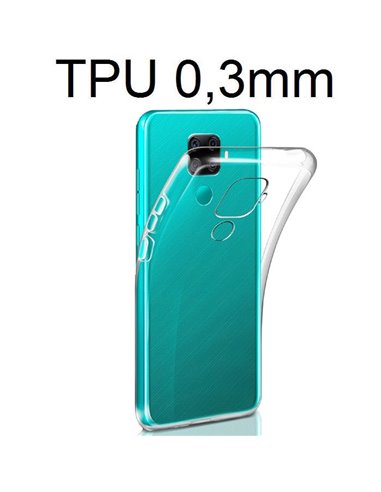 CUSTODIA per HUAWEI MATE 30 LITE IN GEL TPU SILICONE ULTRA SLIM 0,3mm TRASPARENTE