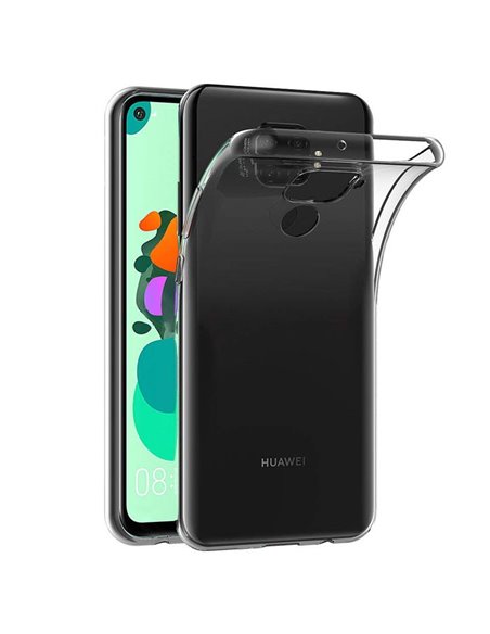 CUSTODIA per HUAWEI MATE 30 LITE IN GEL TPU SILICONE TRASPARENTE