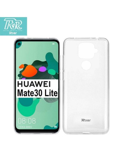 CUSTODIA per HUAWEI MATE 30 LITE IN GEL TPU SILICONE TRASPARENTE ALTA QUALITA' ROAR COLORFUL BLISTER