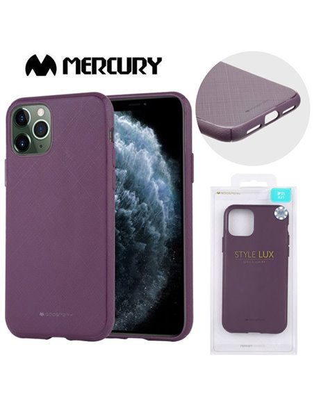 CUSTODIA per APPLE IPHONE 11 PRO (5.8') IN GEL TPU SILICONE COLORE VIOLA ALTA QUALITA' MERCURY STYLE LUX BLISTER