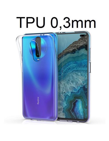 CUSTODIA per XIAOMI REDMI K30, K30 (5G), POCO X2 - IN GEL TPU SILICONE ULTRA SLIM 0,3mm TRASPARENTE