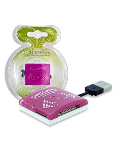 LETTORE DI MEMORIE MINI SMALL UNIVERSALE USB 2.0, COLORE ROSA