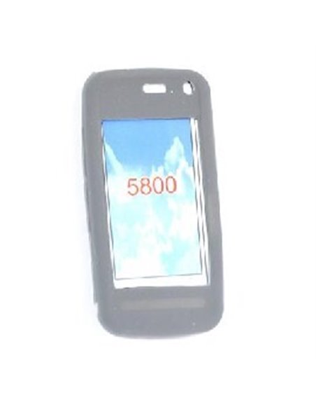 CUSTODIA SILICONE per NOKIA 5800 COLORE GRIGIO