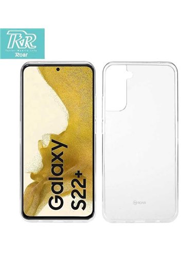 CUSTODIA per SAMSUNG GALAXY S22 PLUS 5G (SM-S906B) IN GEL TPU SILICONE TRASPARENTE ALTA QUALITA' ROAR COLORFUL BLISTER