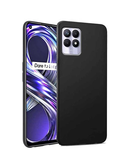 CUSTODIA per REALME 8i - IN GEL TPU SILICONE SLIM COLORE NERO SATINATO - ATTENZIONE: NON COMPATIBILE CON REALME 8 versione 4G e 