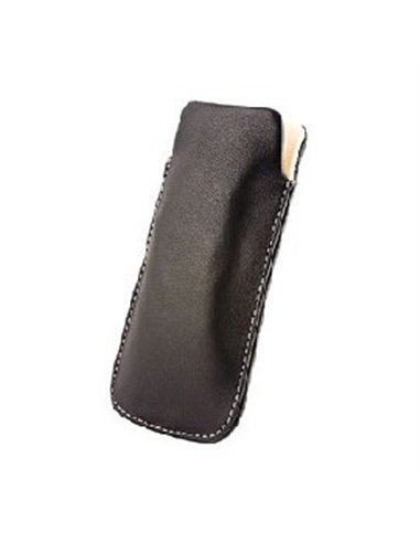 CUSTODIA A SACCHETTO IN PELLE per SAMSUNG N7000 NOTE, I9220 E MODELLI SIMILARI COLORE NERO MODELLO POUCH