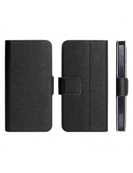 CUSTODIA FLIP ORIZZONTALE SLIM per NOKIA LUMIA 610 CON STAND E CHIUSURA MAGNETICA COLORE NERO