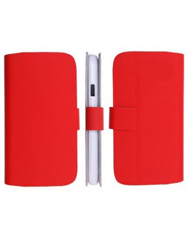 CUSTODIA FLIP ORIZZONTALE SLIM per NOKIA LUMIA 610 CON STAND E CHIUSURA MAGNETICA COLORE ROSSO