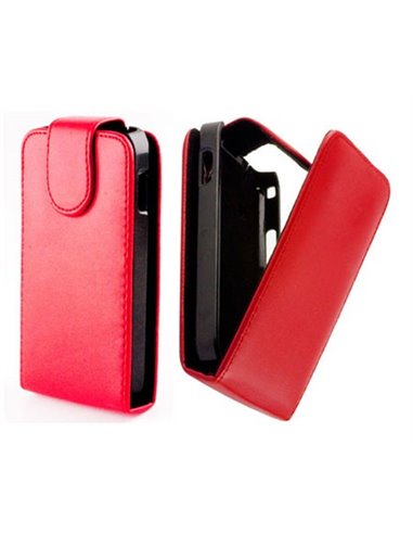 CUSTODIA VERTICALE FLIP PELLE per LG L9 Optimus P760 COLORE ROSSO