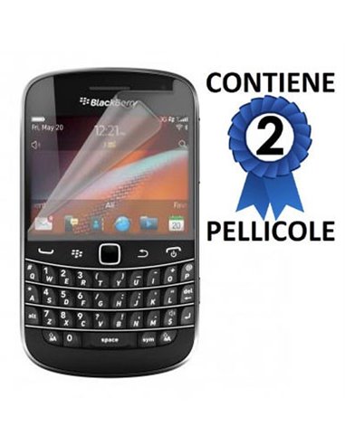 PELLICOLA PROTEGGI DISPLAY BLACKBERRY 9900 Bold Touch, 9930 CONFEZIONE 2 PEZZI