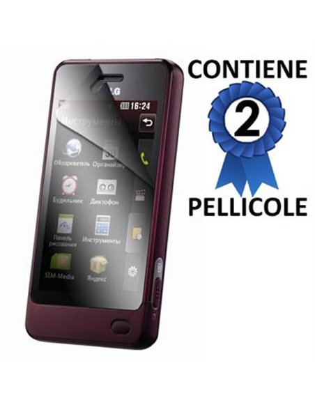 PELLICOLA PROTEGGI DISPLAY LG GD510 CONFEZIONE 2 PEZZI