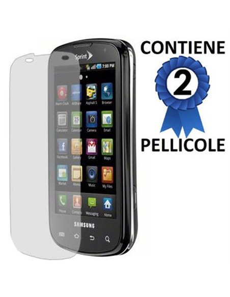 PELLICOLA PROTEGGI DISPLAY SAMSUNG Epic 4G CONFEZIONE 2 PEZZI